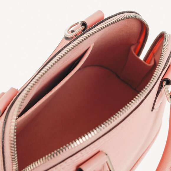 Louis Vuitton Alma BB Rose Ballerine Epi Leather Tote Bag - Picture 12 of 14